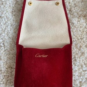 New. Suede Cartier watch or jewelry holder